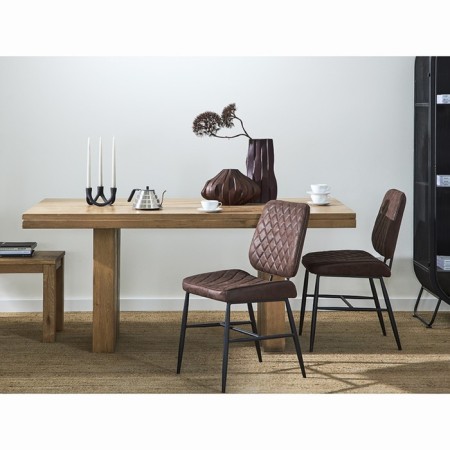 Maril chair, 470 × 580 × 855 mm, eco-leather, dark brown color-2