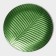 Glass plate Magistro "Paporotnik", 24.5 × 24.5 × 1.3 cm, green color