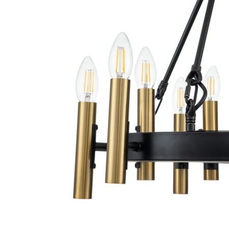 Suspended Indigo lamp, 13009/9p Black. 9x40W, E14, 460x460x445/1245 mm-2