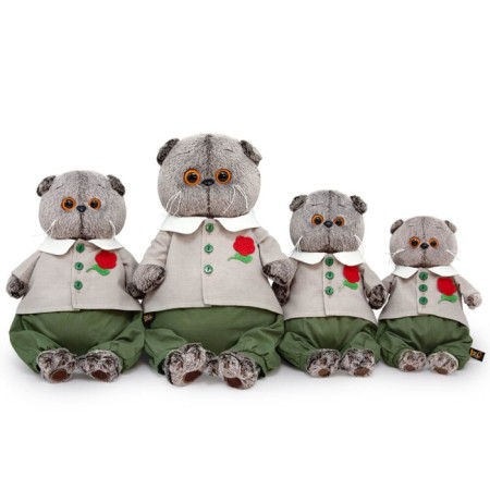 Soft toy "Basik complete with a flower", 30 cm-4