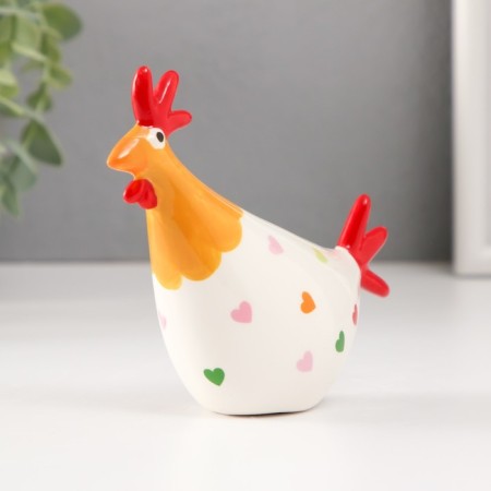 Souvenir Ceramics "Chicken in hearts" 13.5x5x11 cm