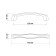Furniture handle RS193CP, m/o 128 mm, chromium color