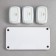 Menzhitsa "Carmen", 3 pcs: 300 ml, rectangular, wooden base, porcelain, Iran