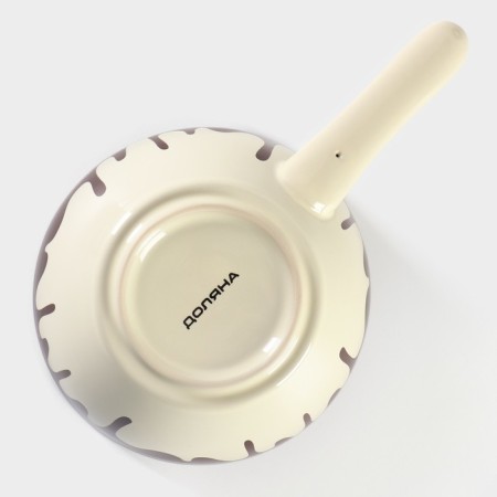 Ceramic set for Fonda Vokoinnitsa, 2 skewers, brown color-3
