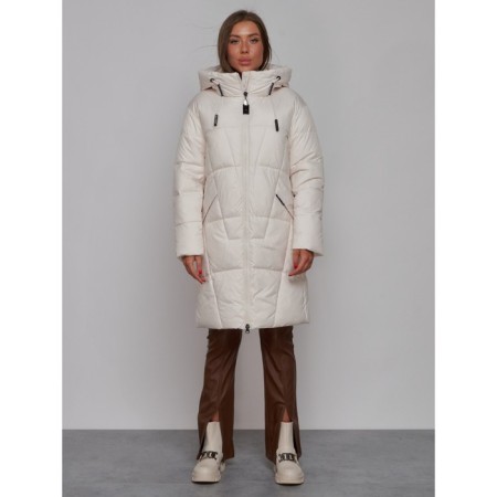 Coat insulated winter female, size 46, beige color