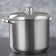 Stainless steel pan Magistro Grande, 8.9 liters, metal cover, capsule, induction