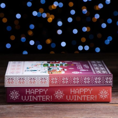 Gift box team "Happy Winter", 21 x 15 x 5.7 cm-1