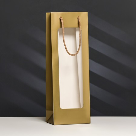 Flower packet 12.5 × 8.5 × 36 cm, gold