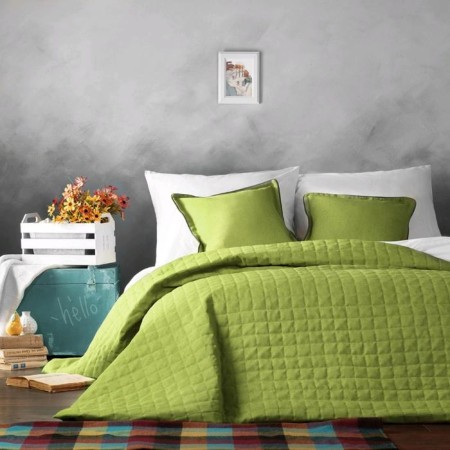 Set "Ibiza": a bedspread 160 x 220 cm, pillowcases 40 x 40 cm - 2 pcs, green