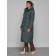 Coat insulated winter female, size 48, dark green color