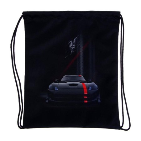 A bag for shoes 430 x 340 mm, Stavia (600D density with a water-repellent pu-propeller) "Black machine", black