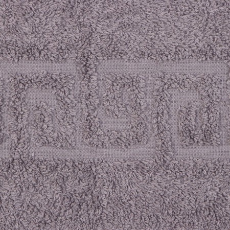 Terry towel with a border 50x90 cm, steel gray, cotton 100%, 430g/m2-2