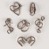 Metal puzzle "Advent calendar" snakes at the Christmas tree