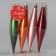 Christmas tree decoration "Bright icicles" (set 4 pcs) mix