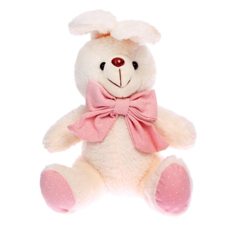 Soft toy "Rabbit with a bow", 20 cm, color mix