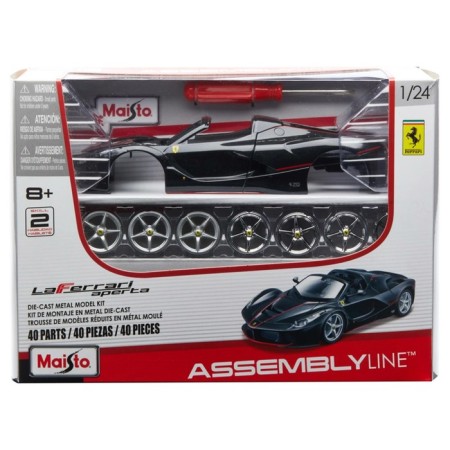 MASTO DIE-CAST Laferrari Aperta machine, with a screwdriver, 1:24, black color-10