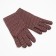 Women's gloves minku in peas, 22 cm, col. brown