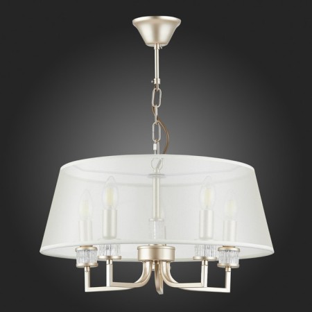 Suspended EVOLUCE lamp. Sle107513-05. Manila. 5x40 watts, E14, 50x50x70 cm, golden color-4