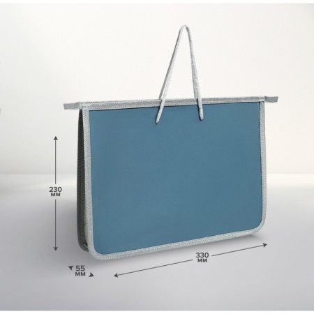 Folder with A4 handles, 330 x 230 x 55 mm, lightning from above, plastic, "office"-1