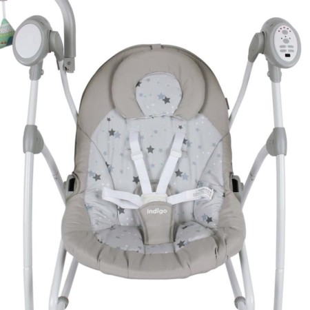 Electronic swing Misty, gray, with an adapter, p/y, 12 chalk., 5 speeds-11