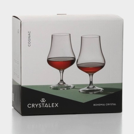 A set of glass glasses for cognac Bohemia Crystal, 150 ml, 2 pcs-6