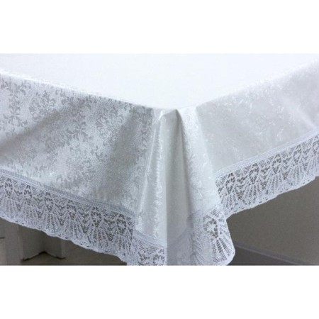 Finished tablecloth Meiwa, rectangular, 152 x 228 cm, white color-3