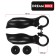 Rogs on the steering wheel Dream Bike, K-14, aluminum, black color