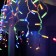 Garland "fringe" 3 x 0.6 m, IP65, UMS, white thread rubber, 160 LED, glow of multi, 220 V
