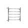 Water towel "Sanprise" Classic P5, 500x600 mm, side connection, chromium