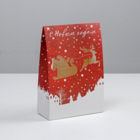 Folding box "Happy New Year", 15 x 7 x 22 cm, new year-2