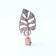 Tips "Diamond Leaf", 2 pcs, d = 16 mm, color copper