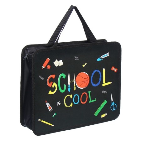 Folder with A4 handles, 330 x 260 x 75 mm, plastic, handles, Calligrata School, mix-2