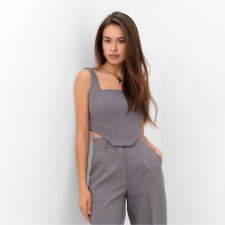 Топ женский  MIST Classic Collection, размер 44, серый