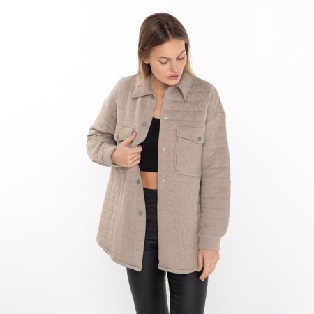 Female shirt, gray color, size 46-2