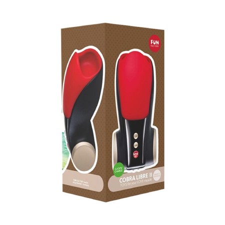 Vibro Masnotorbator Fun Factory Cobra Libre, Red, 14 cm-3