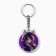 Key keychain holographic "cat", 5 x 4.5 cm