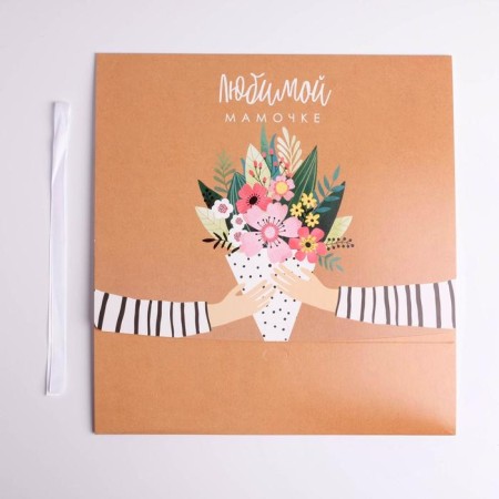 Gift folding box, packaging, “beloved mother”, 31 x 24.5 x 8 cm-5