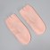 Socks for pedicure, silicone, with perforation, with a separator, 17 × 7 cm, beige color