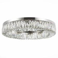 Ceiling Ceiling ST LUCE. SL1226.102.12. Rifrazio. 12x40 W, E14, 81.5x81.5x15 cm, Nickel color