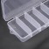 Organizer for needlework, with a suspension, 5 departments, 12.8 × 6 × 2.5 cm, the color is transparent
