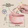 Set for feeding: bib, plate on a suction cup, spoon, m & b, dusty rose