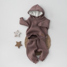 Костюм детский спортивный KinDerLitto «Оверсайз», 2 предмета: худи, штаны, рост 80-86 см, цвет шоколад