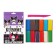 Plasticine 12 colors 240 g Kuromi, plastic stack, in cardboard packaging with euro suspension