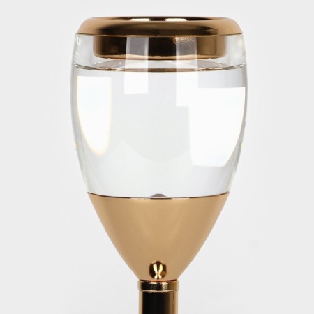 Summary metal, glass for 1 candle “Serene”, color gold 11 x 11 x 25.5 cm-4