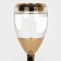 Summary metal, glass for 1 candle “Serene”, color gold 11 x 11 x 25.5 cm