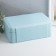 Casket to the leatherette for jewelry "with buckle" Blue 24x18.5x9 cm