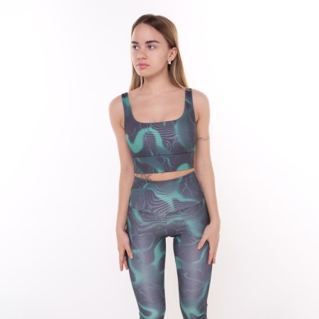 Female leggings, black color/thunder, size 44 (s)-1