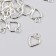 Decor for creativity Metal "heart" silver 1.1x1.4 cm