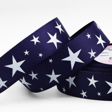Republic tape "Stars", 25 mm, 23 ± 1 m, dark blue/white color