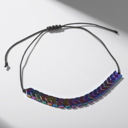 Bracelet "hematite" arrow, gasoline color, d = 7-1